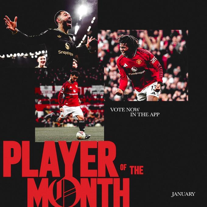 8868入口-曼联1月最佳球员候选：库尼亚、多古、B费